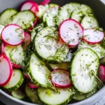 Frischer Gurken Radieschen Salat First Image First Image