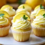 Zitronige Mini Cupcakes First Image First Image