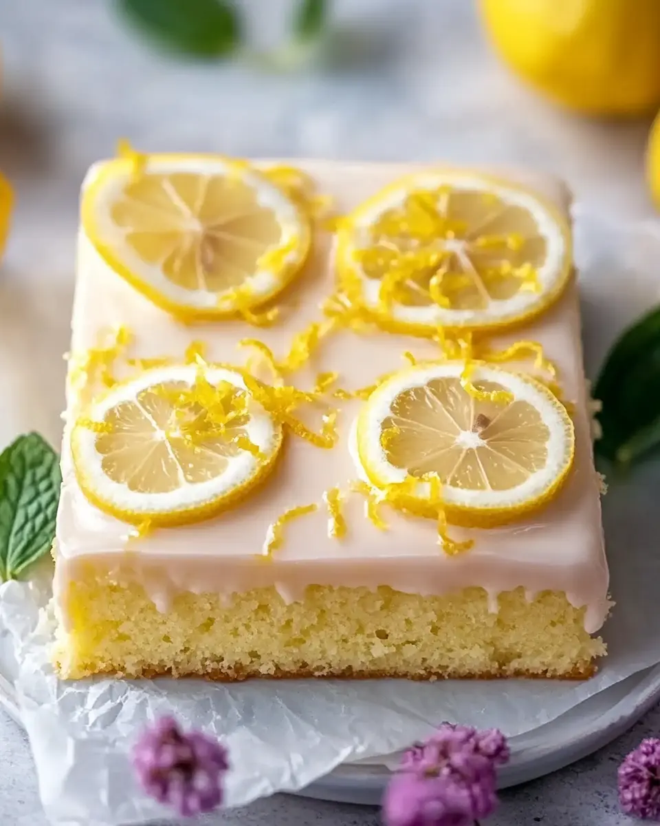 Saftiger Zitronen Joghurt Blechkuchen – Bestes Rezept Glücksbringend! 5