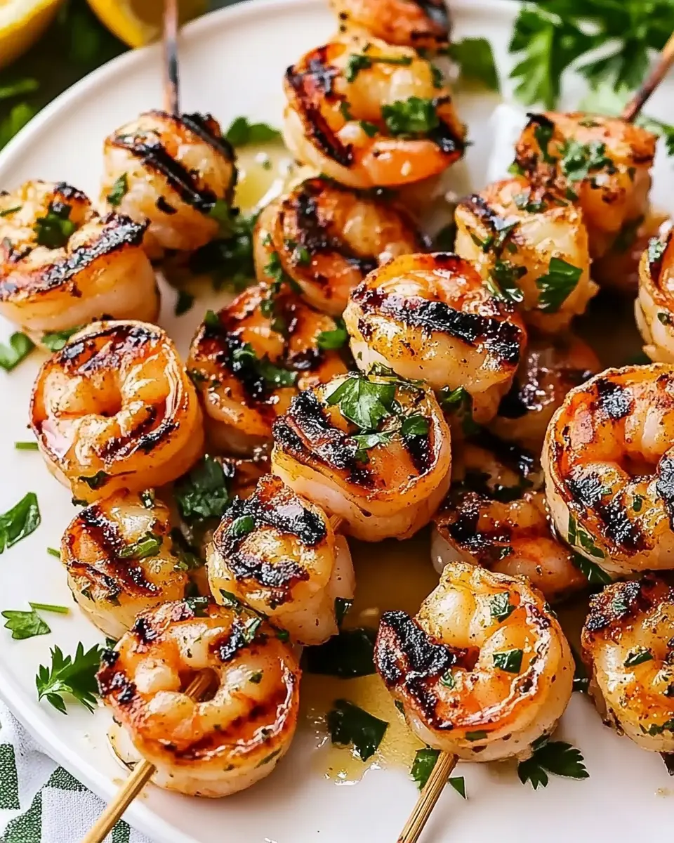 Marinated Grilled Shrimp Skewers Rezept Einfach & Schnell First Image First Image