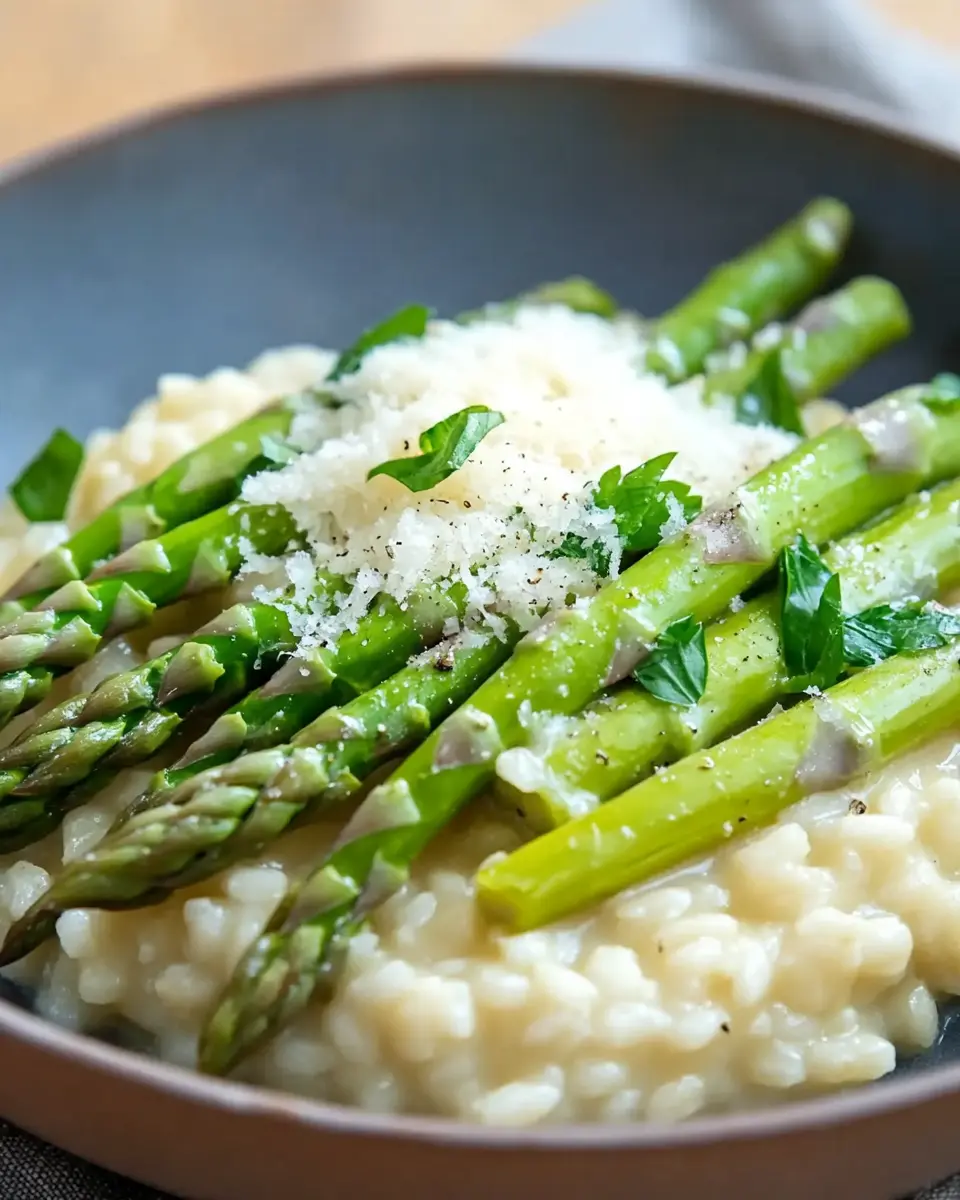 Risotto mit grünem Spargel – Cremig & Einfach First Image First Image