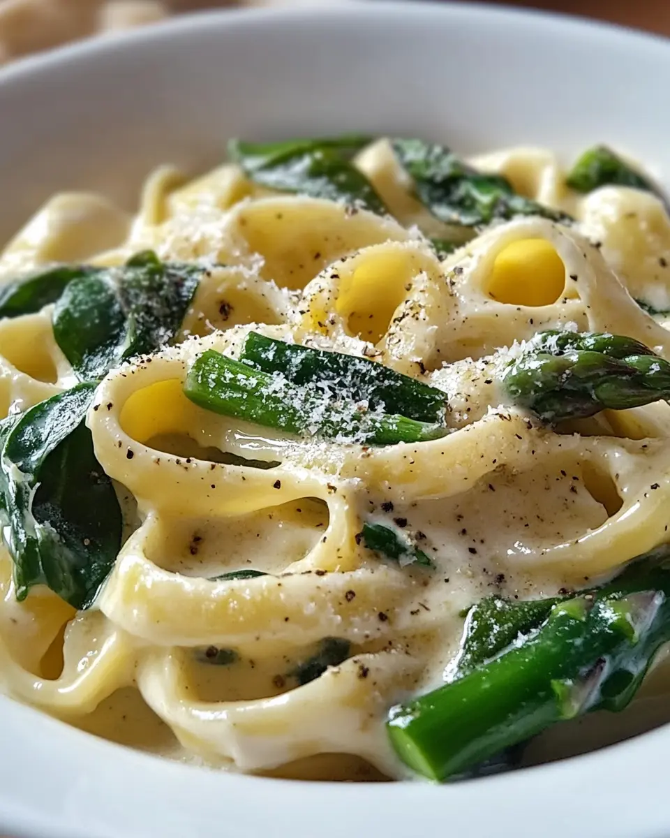 Pasta mit grünem Spargel und Spinat: Cremig & Schnell Genuss 7 vjfvmcrtocunqnotqkpr