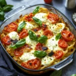 Einfacher Nudelauflauf mit Tomaten & Mozzarella – schnell & vegetarisch First Image First Image