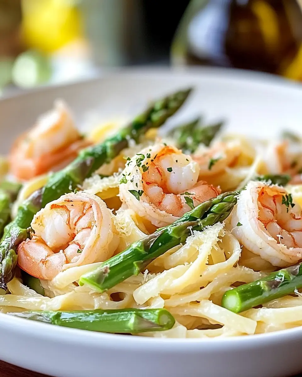 Pasta mit grünem Spargel und Garnelen: A Flavorful Delight! 5