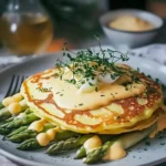 Kräuerpfannkuchen mit weißem Spargel und veganer Hollandaise – Bestes Rezept First Image First Image