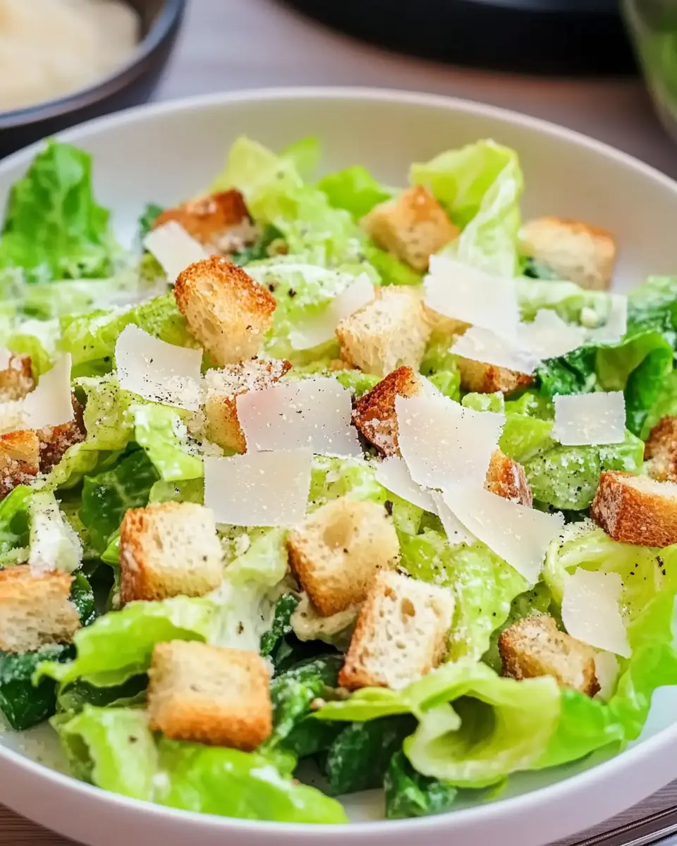 Caesar Salad Rezept: Bestes cremiges Original First Image First Image