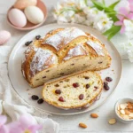 Osterbrot-Rezept mit Rosinen und Mandeln First Image First Image