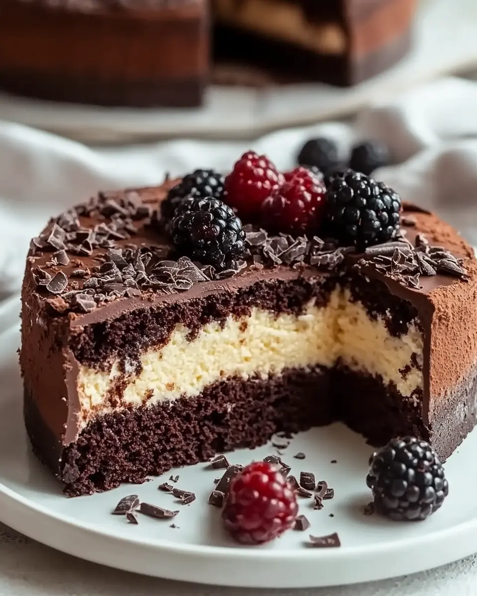 Saftiger Low Carb Schokokuchen mit Quark First Image First Image