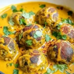 Vegane Linsenknödel in würziger Curry Sauce – Bestes Wohlfühlrezept First Image First Image