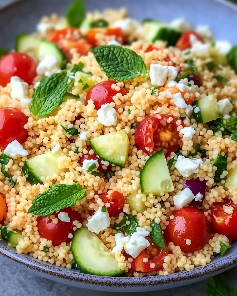 Schneller Couscous Salat mit Feta – Bestes Rezept First Image First Image