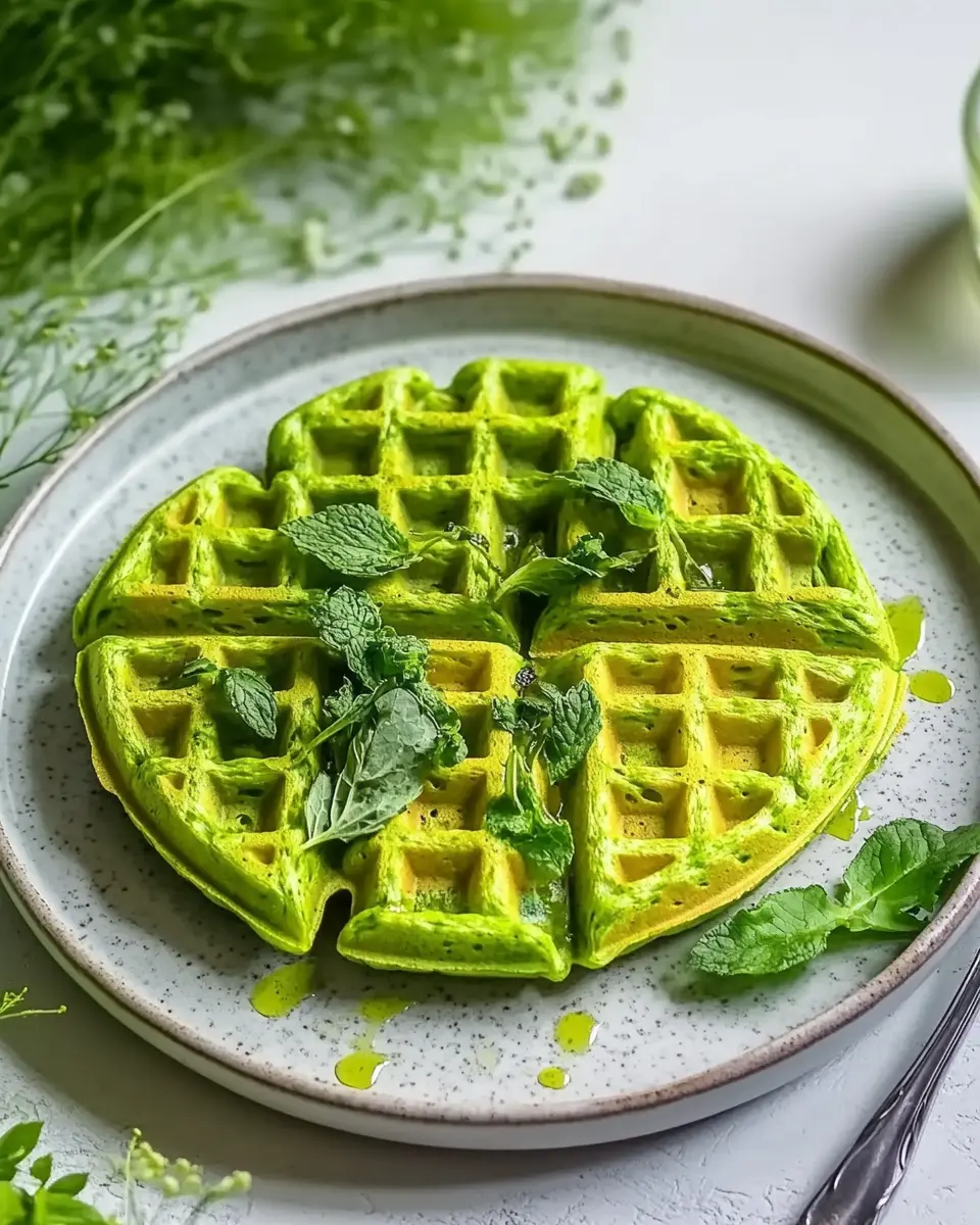 Grüne Waffeln – Herzhaftes Frühlingsrezept First Image First Image