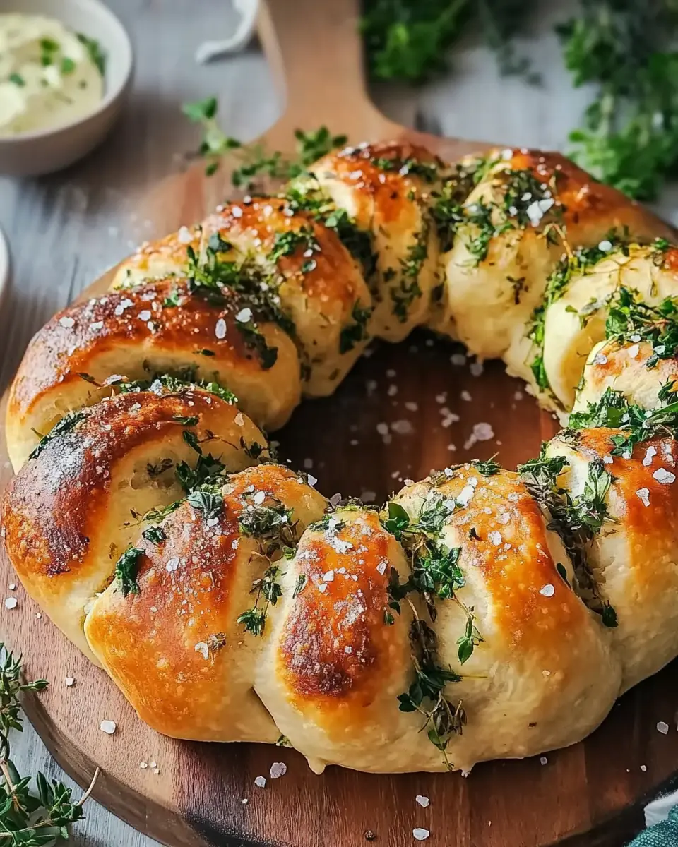 Kräuterkranz aus Pizzateig: Einfaches, köstliches Rezept für alle!