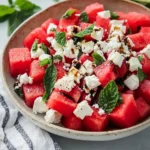 Wassermelone Feta Salat – Bestes Sommer Rezept First Image First Image