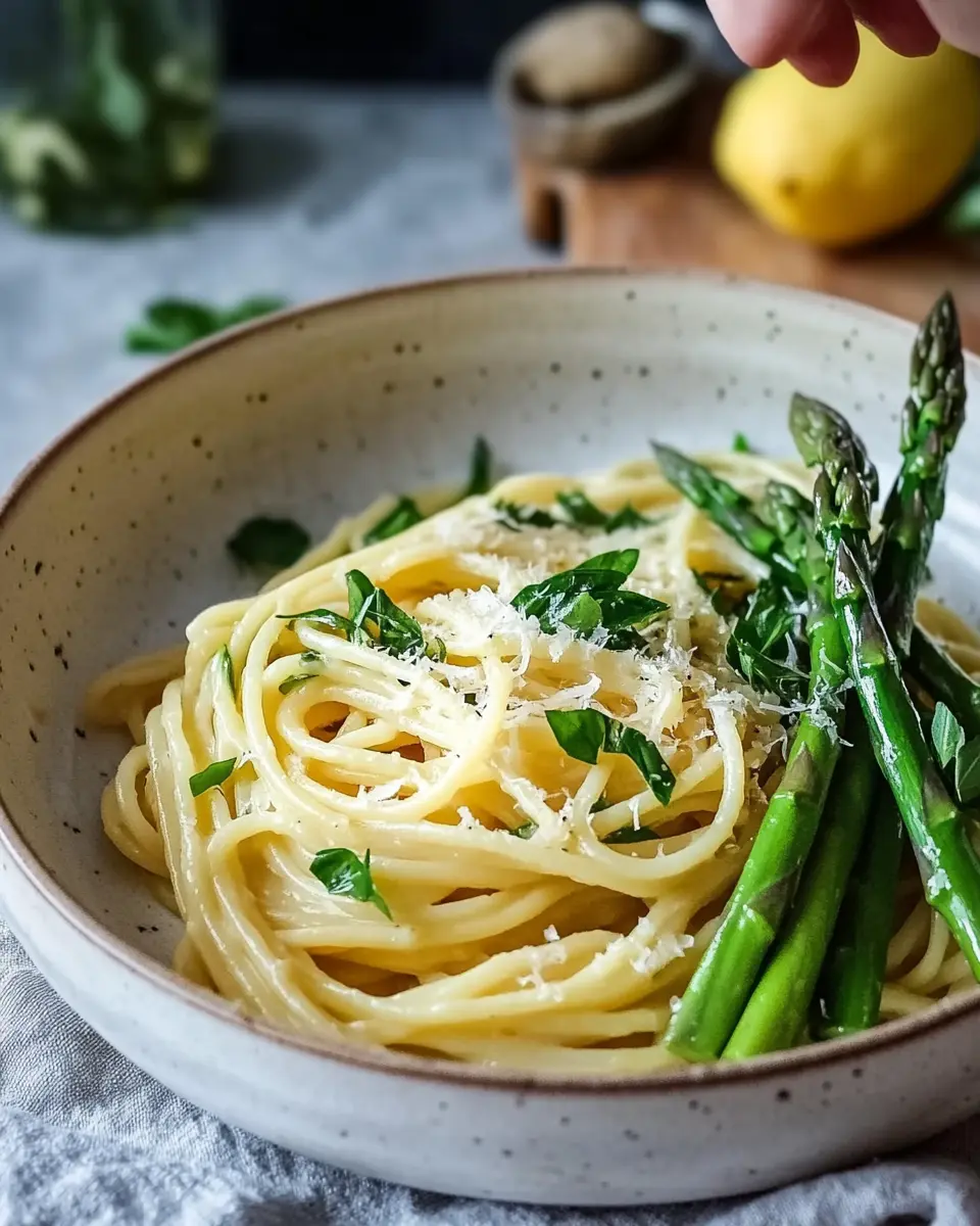 Zitronen Pasta mit grünem Spargel: Easy & Delightfully Zesty! 6
