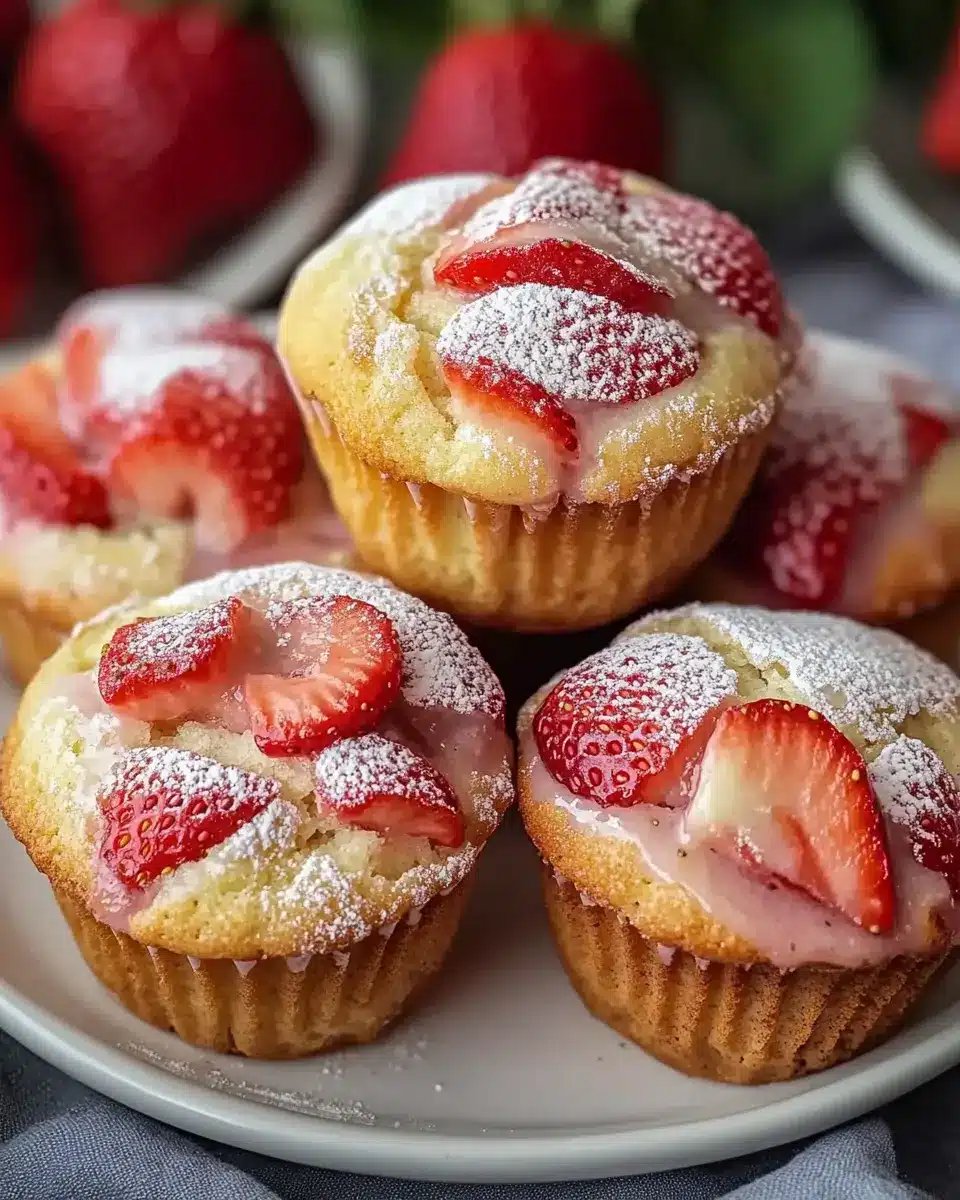 Erdbeermuffins mit Joghurt – Saftig und einfach zu backen First Image First Image