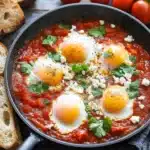 Shakshuka – versunkene Eier in Tomatensauce First Image First Image