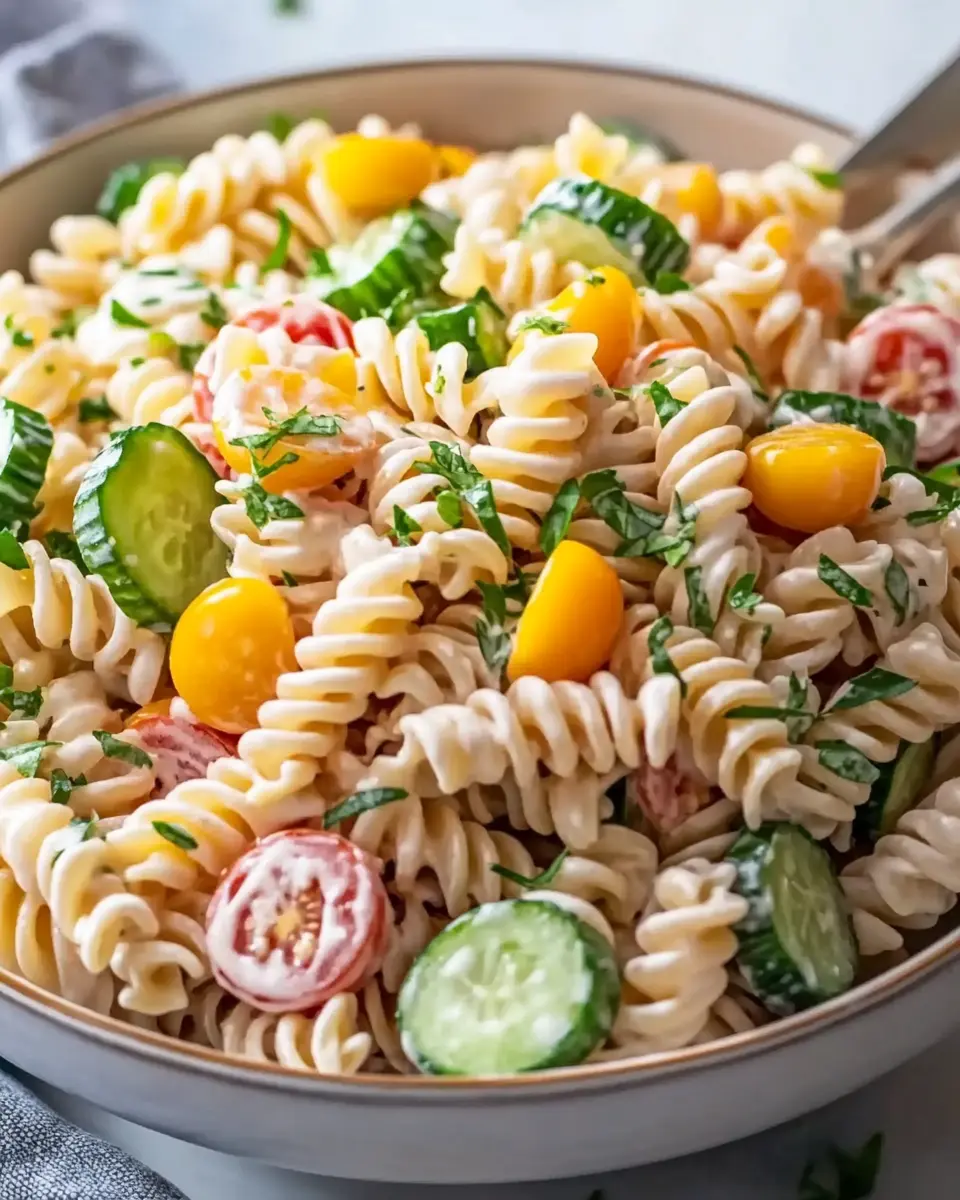Klassischer Nudelsalat Rezept einfach & cremig First Image First Image