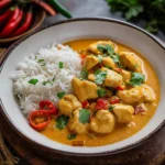 Einfaches Hühnchen-Curry mit Kokosmilch – asiatisch & cremig First Image First Image