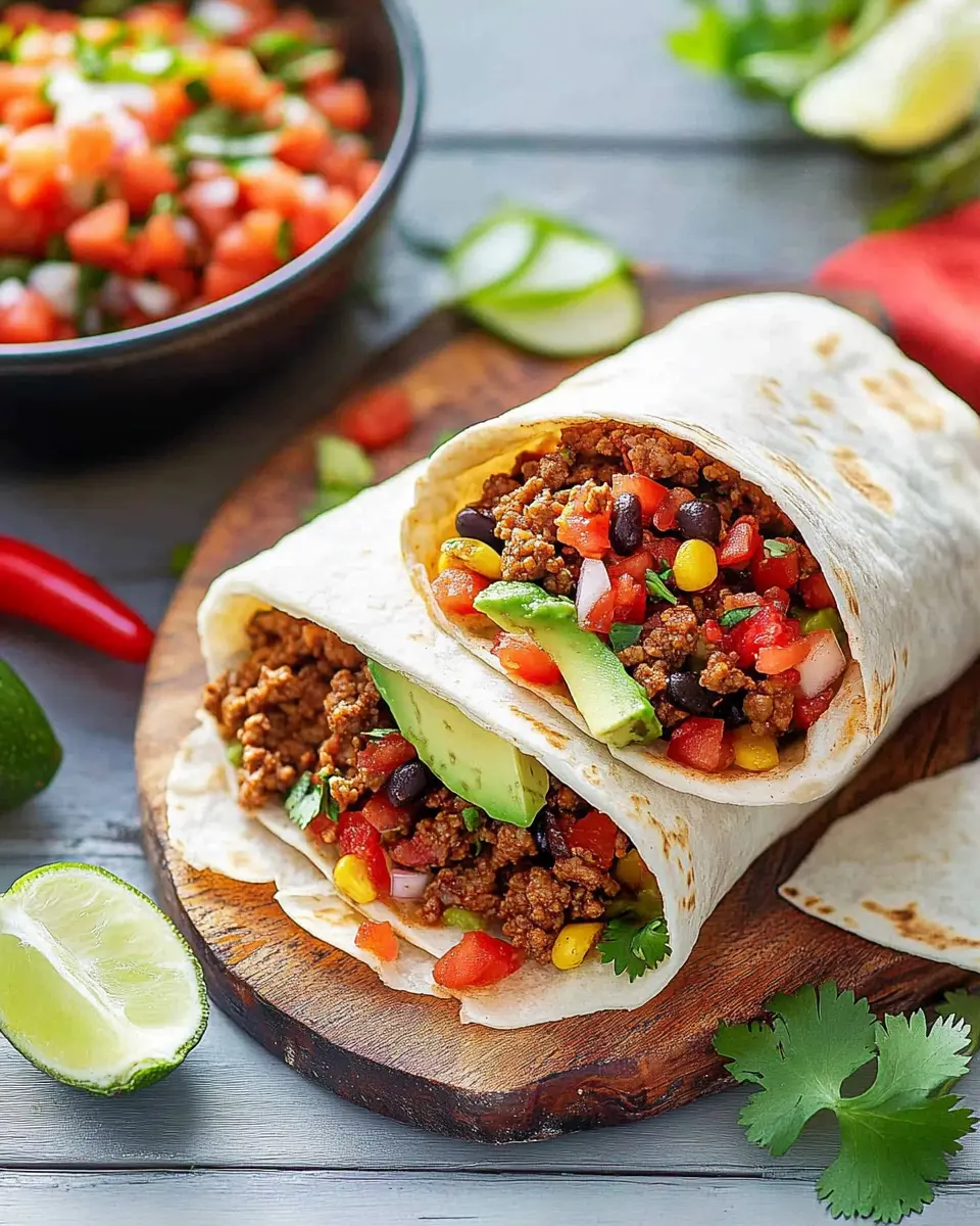 Burrito mexikanischer Wrap: Juicy Hackfleisch Delight! 5