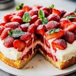 Erdbeerkuchen mit Biskuit – Einfaches Rezept für ein perfektes Dessert First Image First Image