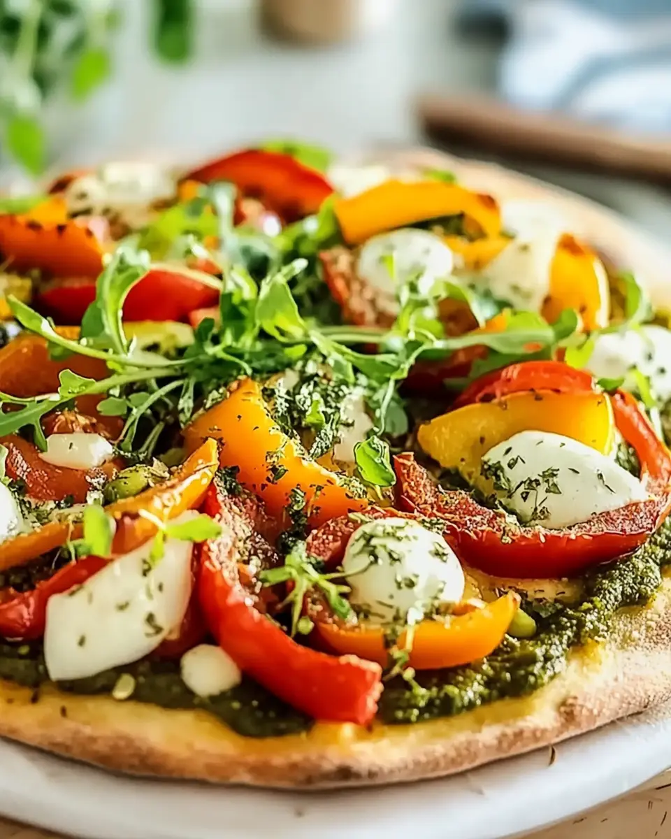 Gemüse Pizza mit Dinkel Vollkornteig – Gesund und Lecker First Image First Image