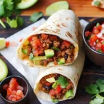 Burrito – mexikanischer Wrap mit Hackfleisch First Image First Image