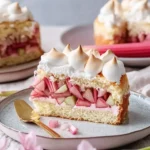 Rhabarberkuchen mit Baiser – Ein fruchtiger Genuss für jede Gelegenheit First Image First Image