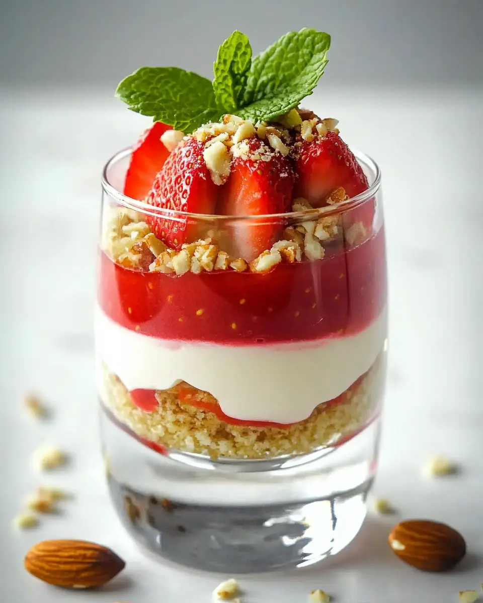 Erdbeer Dessert im Glas: Ein fruchtiger Genuss für warme Tage First Image First Image