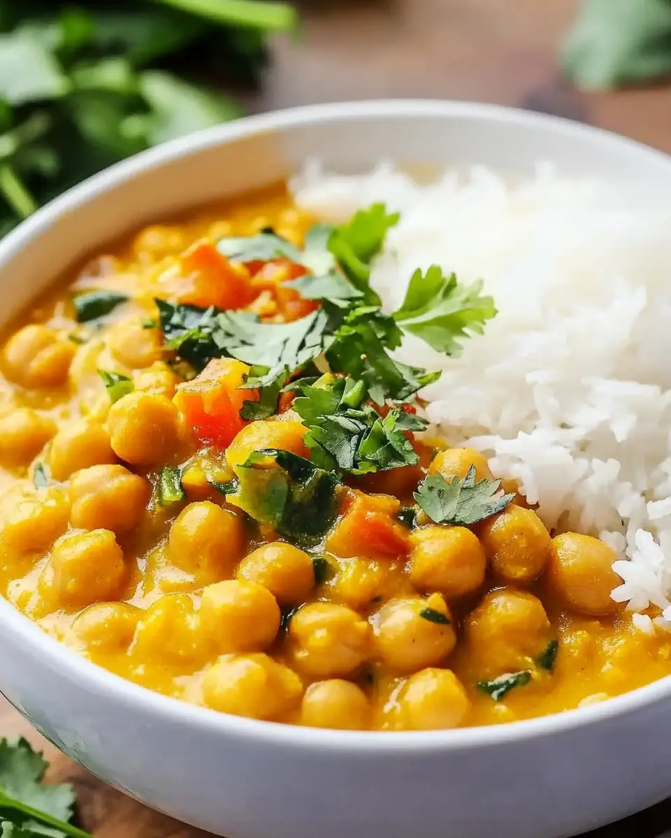 Kichererbsen Curry mit Kokosmilch: Einfaches Wohlfühlessen