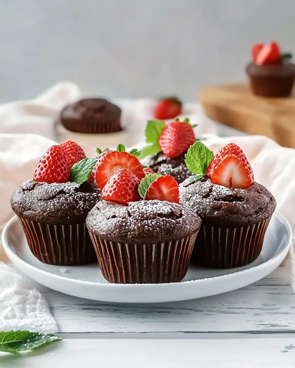 Schoko Erdbeer Muffins – Einfaches Rezept für einen fruchtigen Genuss First Image First Image