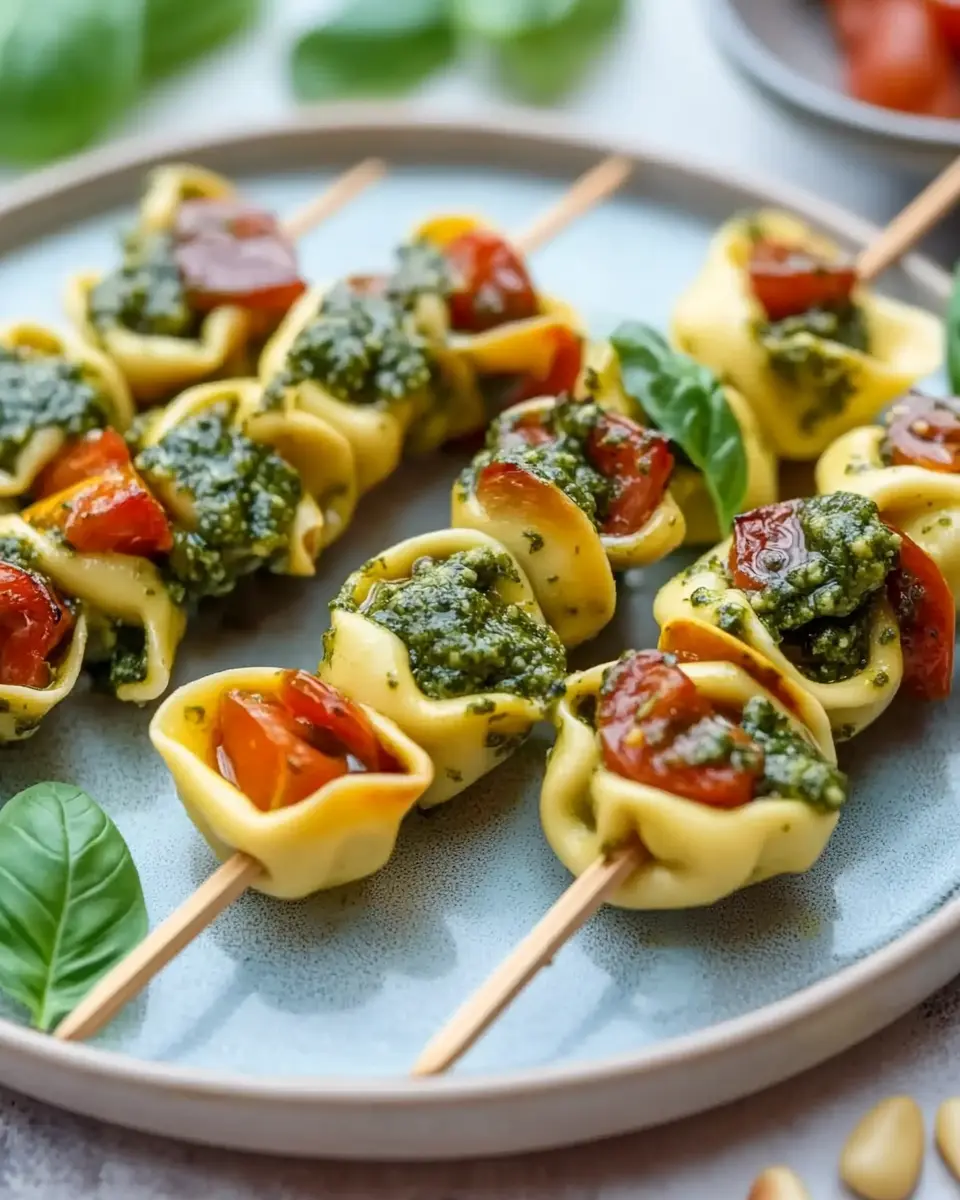 Vegetarische Tortellini Spieße mit Pesto – Bestes Rezept für Genießer 5