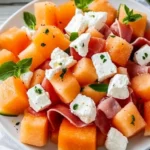 Melonensalat mit Feta und Landrauchschinken – Ein erfrischender Genuss First Image First Image