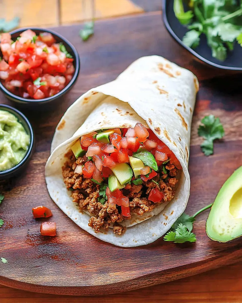 Burrito mexikanischer Wrap: Juicy Hackfleisch Delight! 6