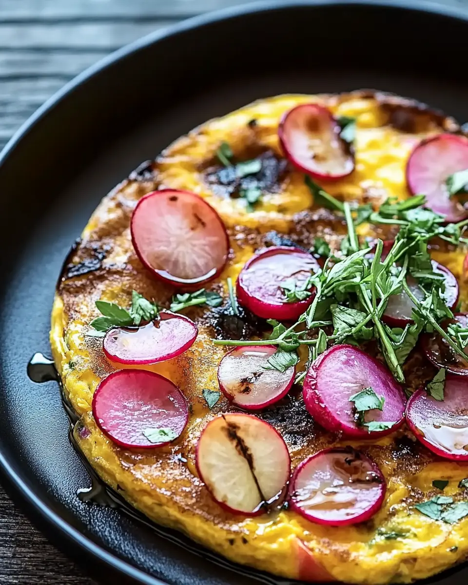 Bunte Frittata mit gerösteten Radieschen und Aceto Balsamico – Einfach und lecker First Image First Image