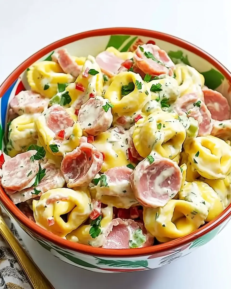 Tortellinisalat mit Schinken und Miracel Whip – Cremig & Einfach! 5